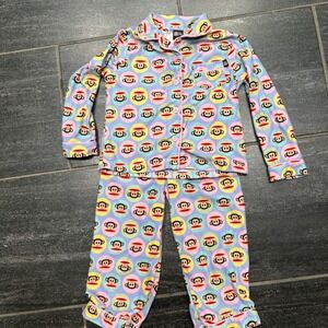 Paul Frank‎ Pajamas Set Monkey Print Long Sleeve Sleepwear 4T
